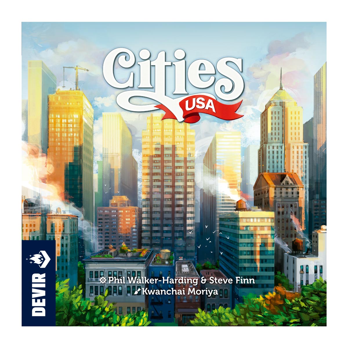 CITIES USA - Urban Planning board Game - Devir Games