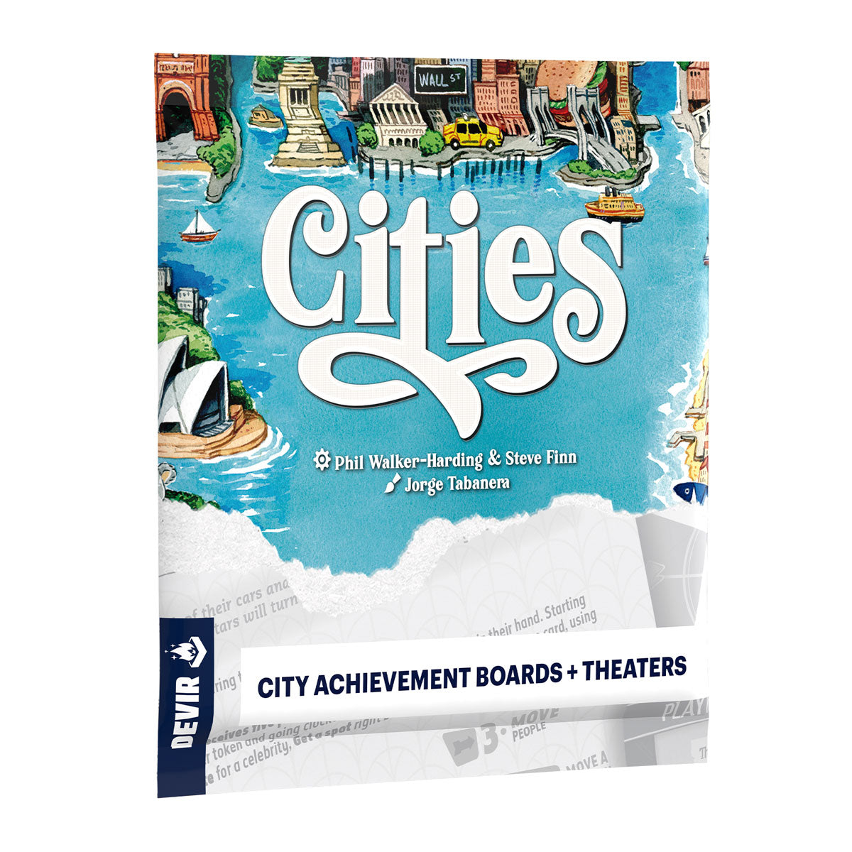 CITIES - The Paper Bag Expansion - City Achievement Boards + Theaters - Devir Games