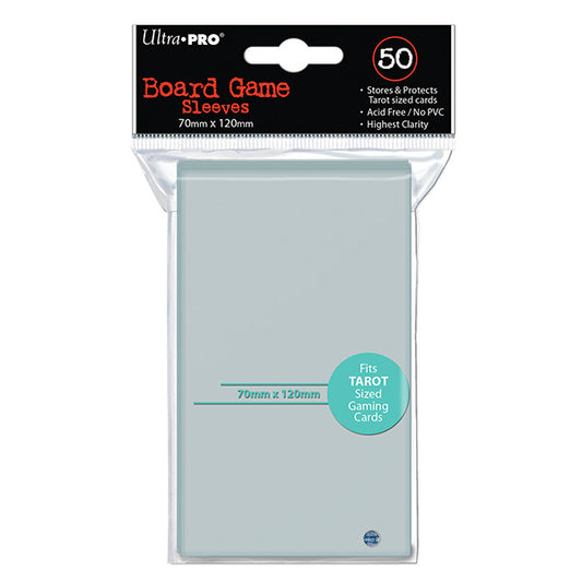 Ultra Pro Deck Protector  - TAROT Size 70mm x 120mm Board Game Card Sleeves - 50 Count - CLEAR - TAROT DECK