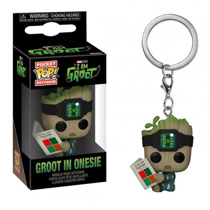 Pocket POP! Keychain - Marvel - I Am Groot - Groot Shorts PJs with Book