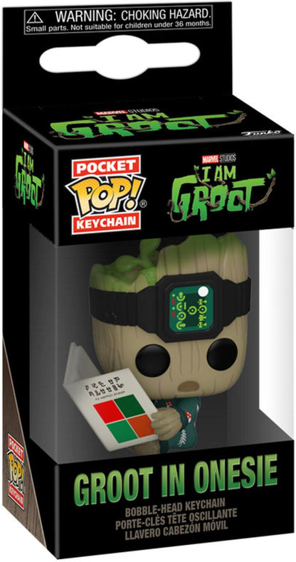 Pocket POP! Keychain - Marvel - I Am Groot - Groot Shorts PJs with Book