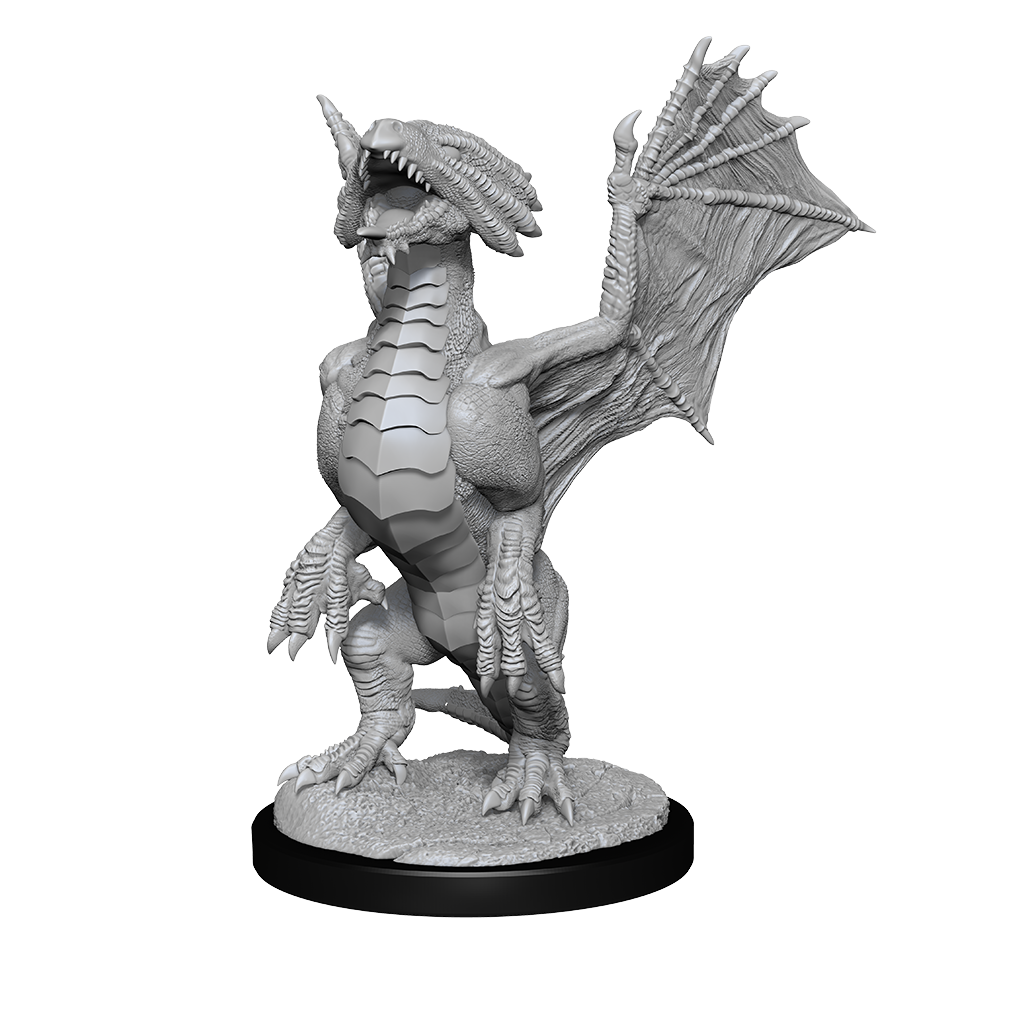 D&D: Nolzur's Marvelous Unpainted Miniatures - Bronze Dragon Wyrmling & Sea Treasure W13
