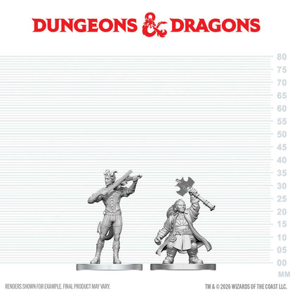 Dungeons & Dragons - Tiefling Bard & Dwarf Cleric - Nolzur's Marvelous Miniatures