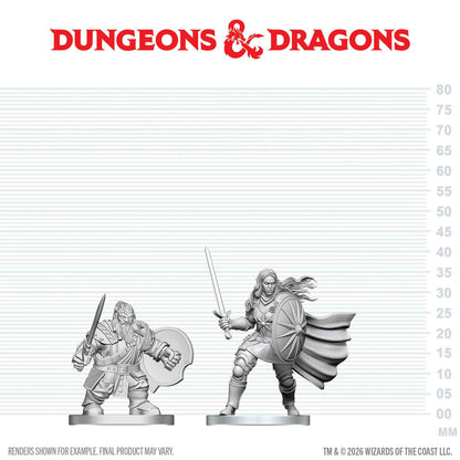 Dungeons & Dragons - Dwarf Fighter & Orc Paladin - Nolzur's Marvelous Miniatures