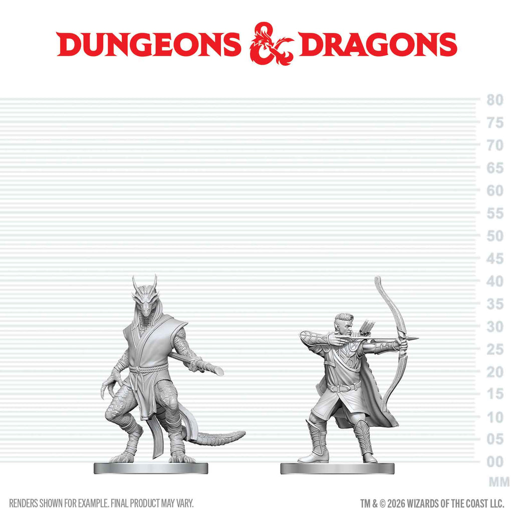 Dungeons & Dragons - Elf Ranger & Dragonborn Monk - Nolzur's Marvelous Miniatures