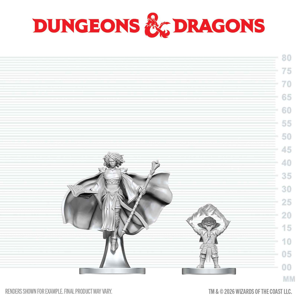 Dungeons & Dragons - Gnome Warlock & Aasimar Wizard - Nolzur's Marvelous Miniatures