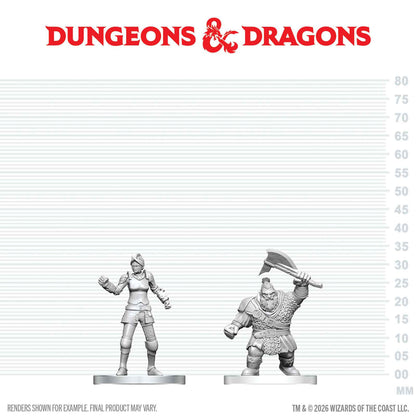 Dungeons & Dragons - Cultist of Bane & Dwarf Zhentilar Soldier - Nolzur's Marvelous Miniatures