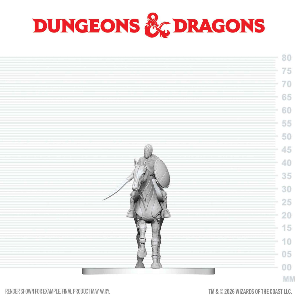 Dungeons & Dragons Unpainted Miniatures - Nimblewright Steed with Rider- Nolzur's Marvelous Miniatures