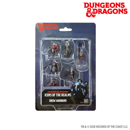 Dungeons & Dragons - Icons of the Realm - Drow Warband Pre-Painted Miniatures