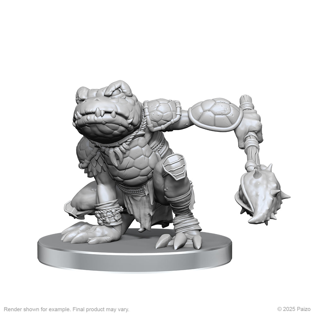 Pathfinder Battles - Unpainted Miniatures - Boggard Scout & Castoroides - Deep Cuts