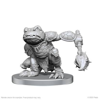 Pathfinder Battles - Unpainted Miniatures - Boggard Scout & Castoroides - Deep Cuts