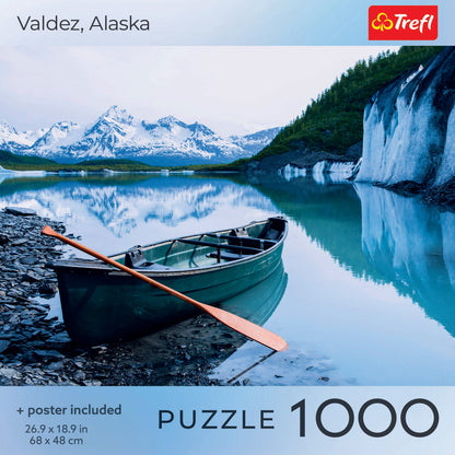 Puzzle: Valdez, Alaska 1000 Piece (Trefl Red) + Poster