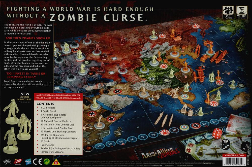 Axis & Allies & Zombies -  Fight Zombies & Win A World War - Avalon Hill
