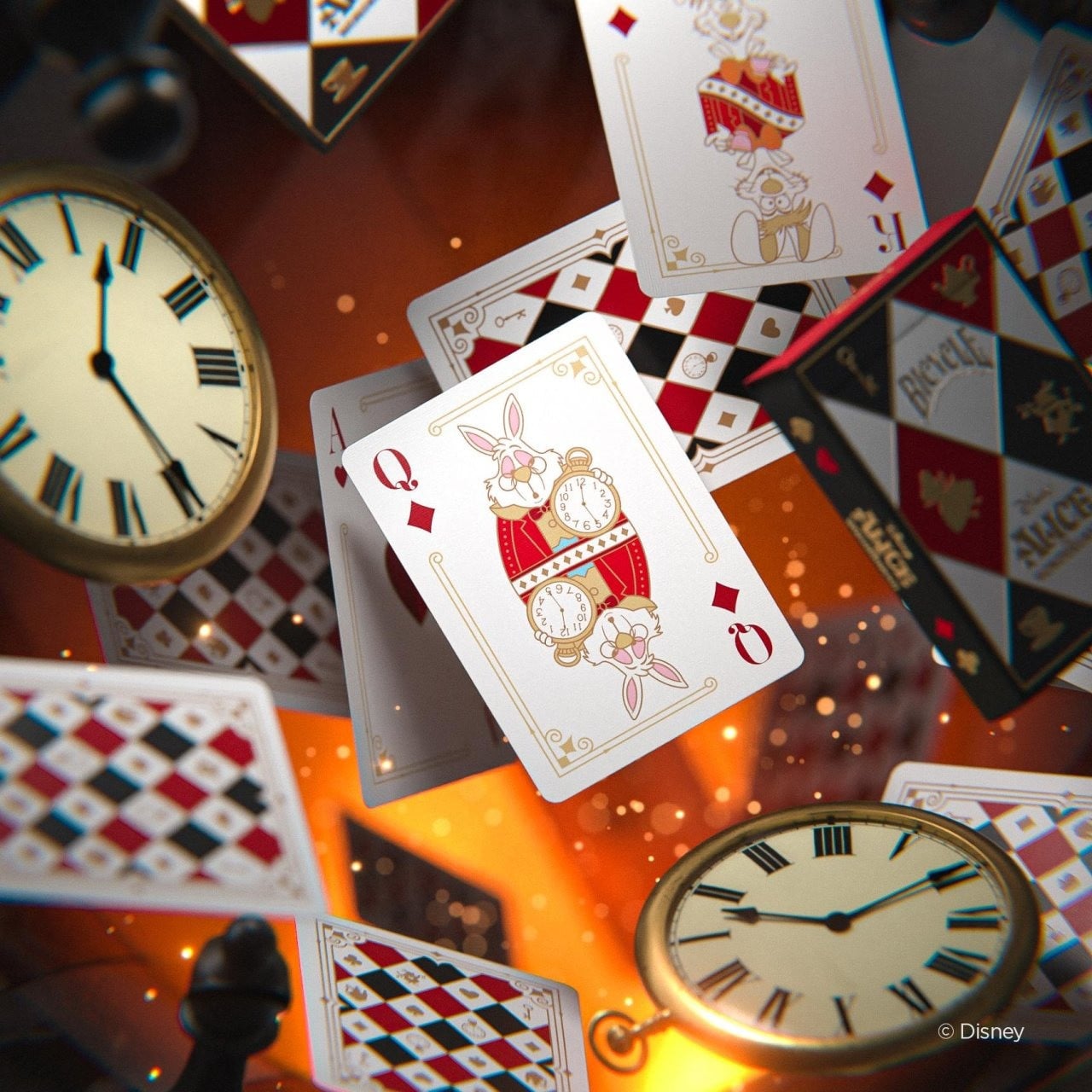 Bicycle Playing Cards - Disney's Alice in Wonderland (Foil) - Playing Cards