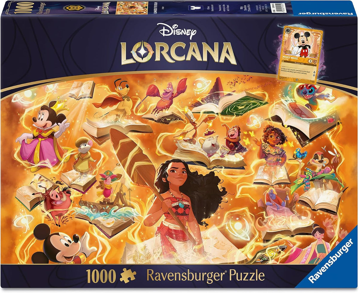 Adult Puzzle 1000 pieces - Disney Lorcana TCG - Glimmers of the Realm: Amber