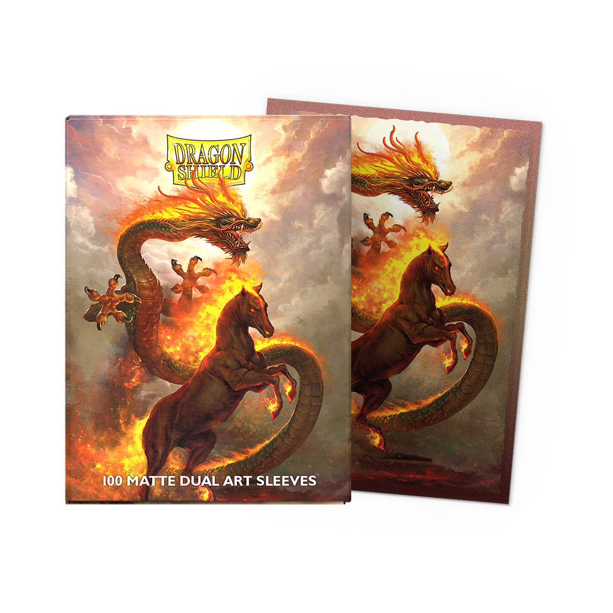 Dragon Shield Card Sleeves - 100 Count - Dual Matte: Fire Horse