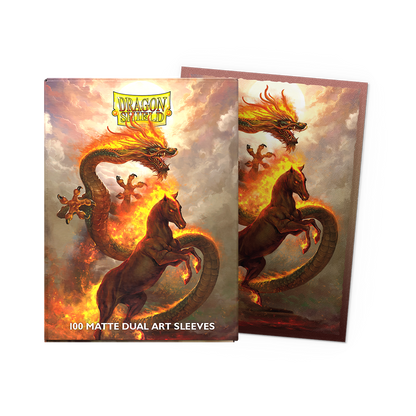 Dragon Shield Card Sleeves - 100 Count - Dual Matte: Fire Horse