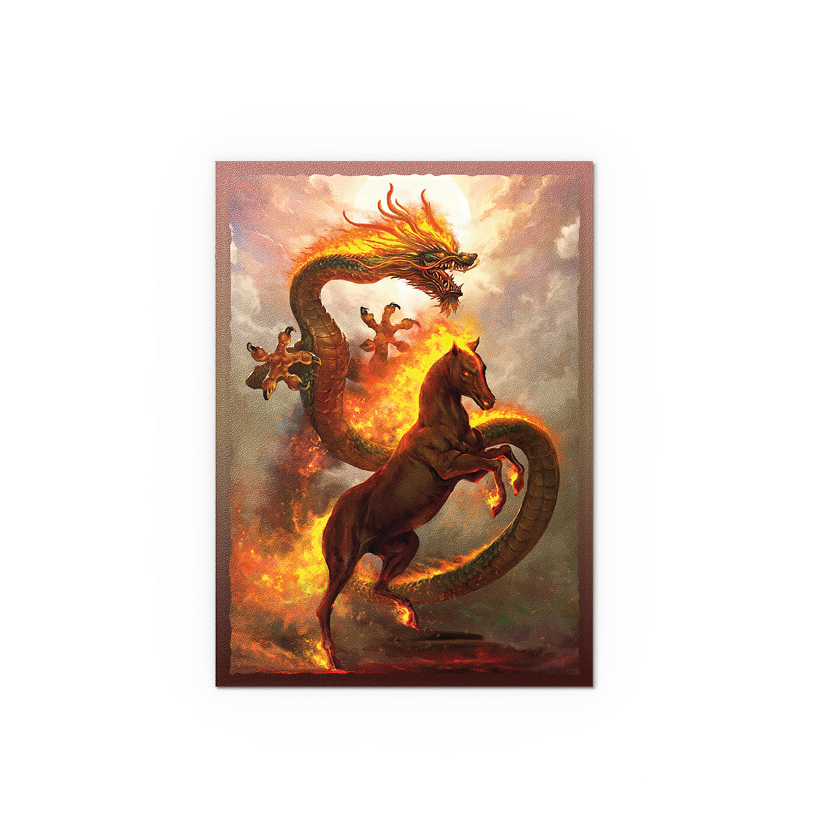 Dragon Shield Card Sleeves - 100 Count - Dual Matte: Fire Horse