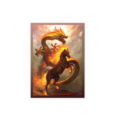 Dragon Shield Card Sleeves - 100 Count - Dual Matte: Fire Horse