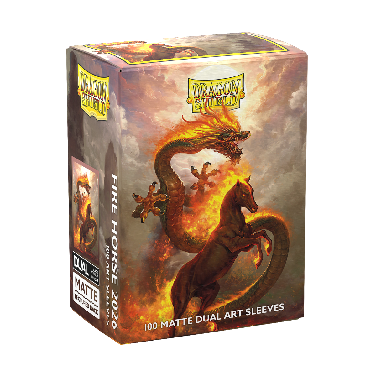 Dragon Shield Card Sleeves - 100 Count - Dual Matte: Fire Horse