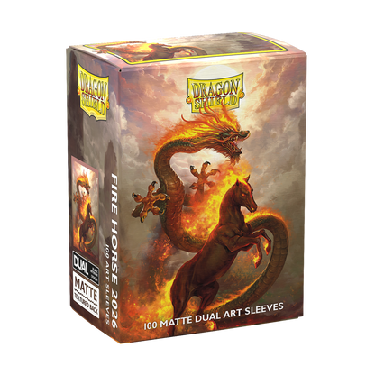 Dragon Shield Card Sleeves - 100 Count - Dual Matte: Fire Horse