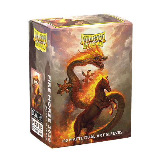 Dragon Shield Card Sleeves - 100 Count - Dual Matte: Fire Horse