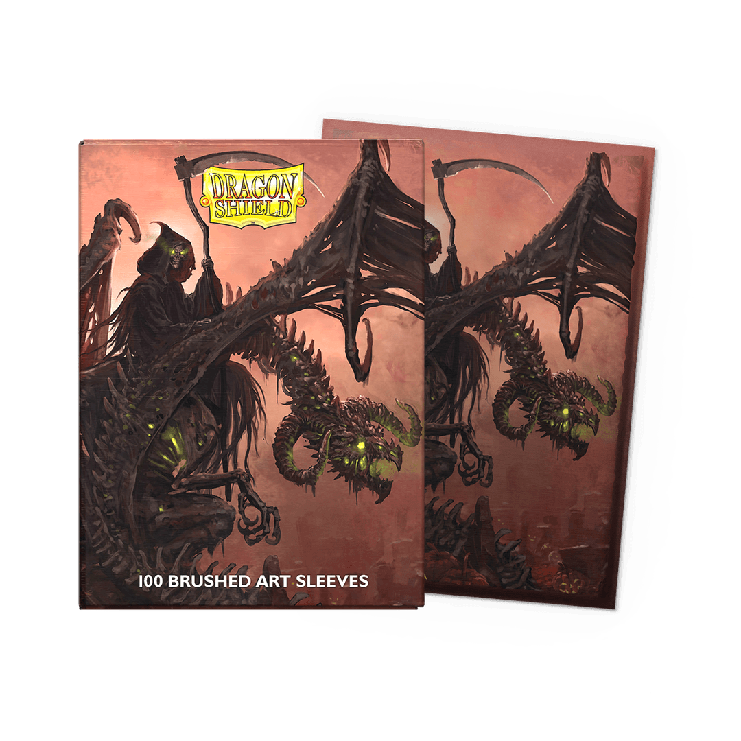 Dragon Shields: (100 Card Sleeves) Brushed Art - Halloween 2025