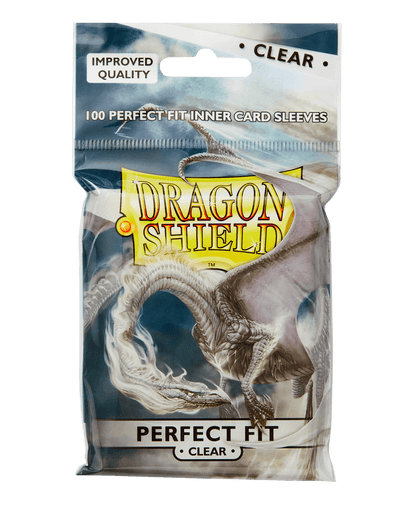 Dragon Shield Card Sleeves - 100 Count - Perfect Fit: Clear