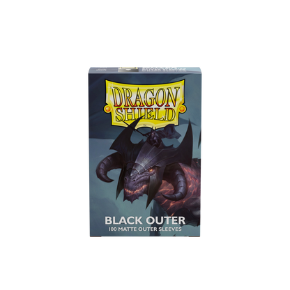 Dragon Shield Card Sleeves - 100 Count - Outer Matte: Black