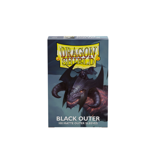 Dragon Shield Card Sleeves - 100 Count - Outer Matte: Black