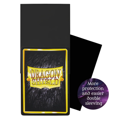 Dragon Shield Card Sleeves - 100 Count - Thick Inner Sleeve: Black