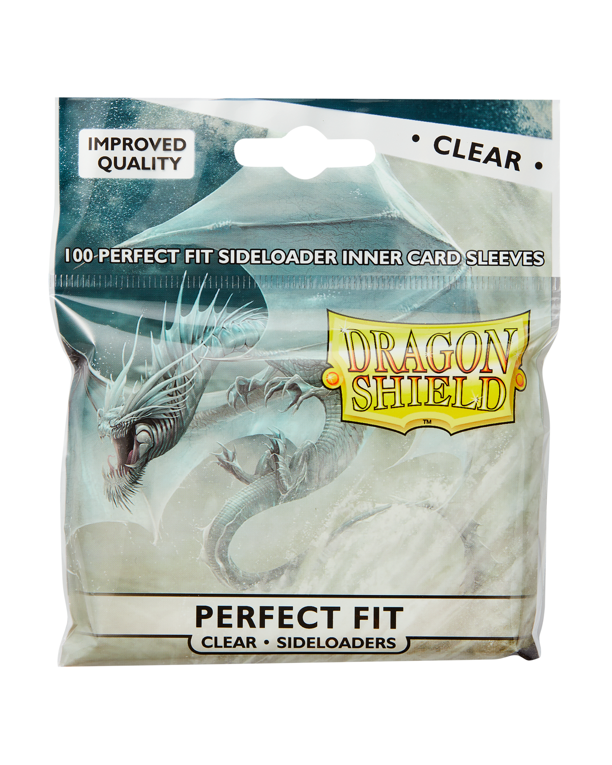Dragon Shield Card Sleeves - 100 Count - Perfect Fit Sideloader: Clear