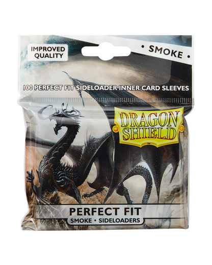 Dragon Shield Card Sleeves - 100 Count - Perfect Fit Sideloader: Smoke