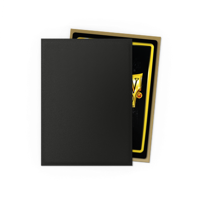 Dragon Shield Card Sleeves - 100 Count - Dual Matte: Black & Gold