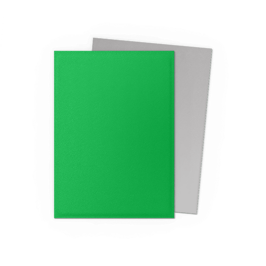Dragon Shield Card Sleeves - 100 Count - Dual Matte: Apple Green and Silver