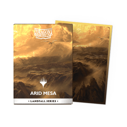 Dragon Shield: (100 Card Sleeves) Matte Dual Art - Arid Mesa - Landfall Series - Magic: The Gathering