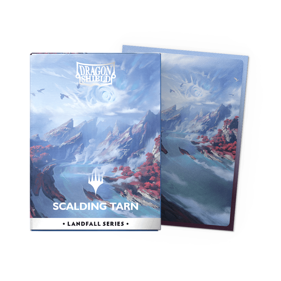 Dragon Shield: (100 Card Sleeves) Matte Dual Art - Scalding Tarn - Landfall Series - Magic: The Gathering
