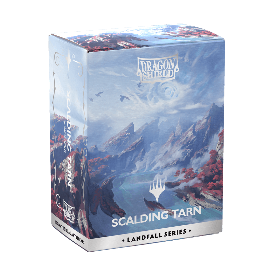 Dragon Shield: (100 Card Sleeves) Matte Dual Art - Scalding Tarn - Landfall Series - Magic: The Gathering