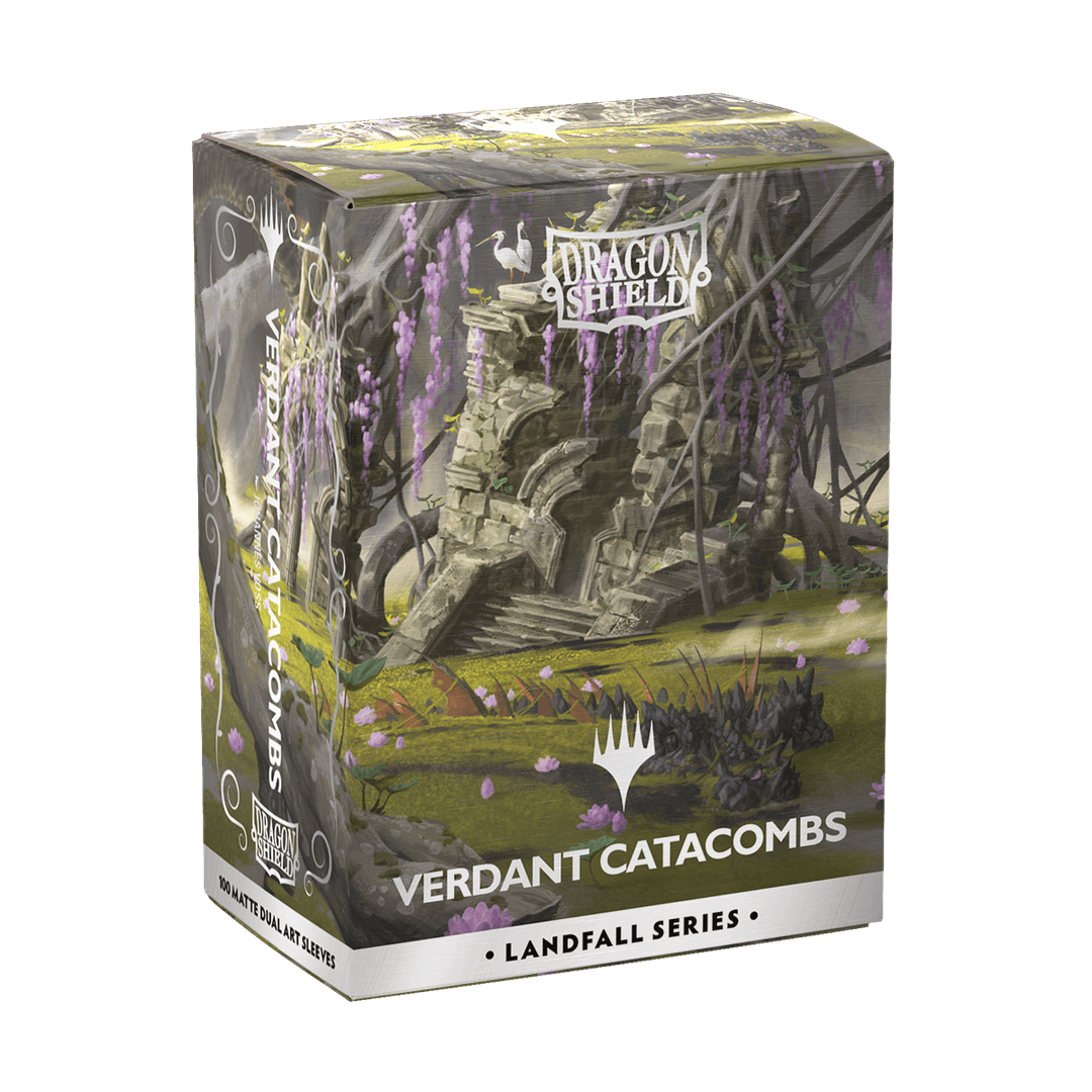 Dragon Shield: (100 Card Sleeves) Matte Dual Art - Verdant Catacombs - Landfall Series - Magic: The Gathering