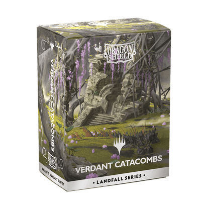 Dragon Shield: (100 Card Sleeves) Matte Dual Art - Verdant Catacombs - Landfall Series - Magic: The Gathering
