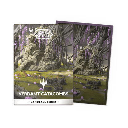 Dragon Shield: (100 Card Sleeves) Matte Dual Art - Verdant Catacombs - Landfall Series - Magic: The Gathering