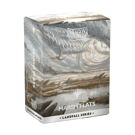 Dragon Shield: (100 Card Sleeves) Matte Dual Art - Marsh Flats - Landfall Series - Magic: The Gathering