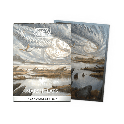 Dragon Shield: (100 Card Sleeves) Matte Dual Art - Marsh Flats - Landfall Series - Magic: The Gathering