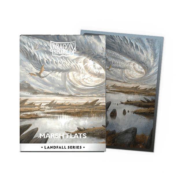 Dragon Shield: (100 Card Sleeves) Matte Dual Art - Marsh Flats - Landfall Series - Magic: The Gathering