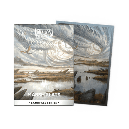 Dragon Shield: (100 Card Sleeves) Matte Dual Art - Marsh Flats - Landfall Series - Magic: The Gathering