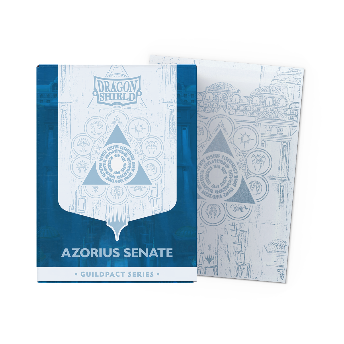 Dragon Shield: (100 Card Sleeves) Matte Dual Art - Azorius Senate - Guildpact Series - Magic: The Gathering