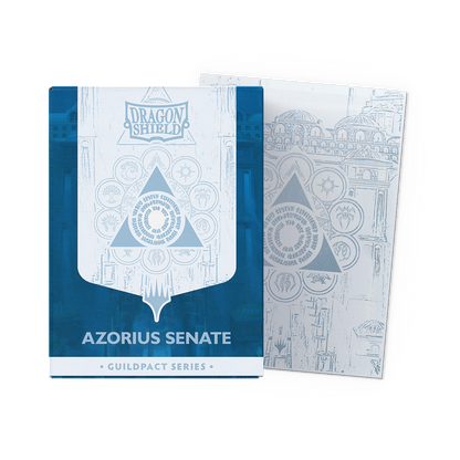 Dragon Shield: (100 Card Sleeves) Matte Dual Art - Azorius Senate - Guildpact Series - Magic: The Gathering