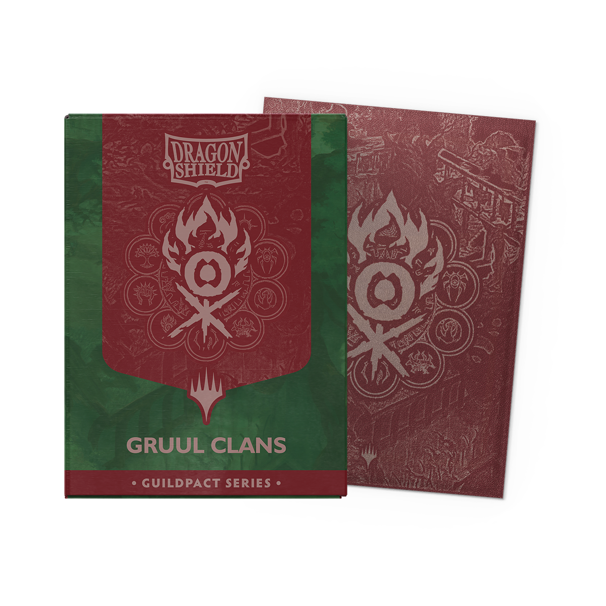 Dragon Shield: (100 Card Sleeves) Matte Dual Art - Gruul Clans - Guildpact Series - Magic: The Gathering