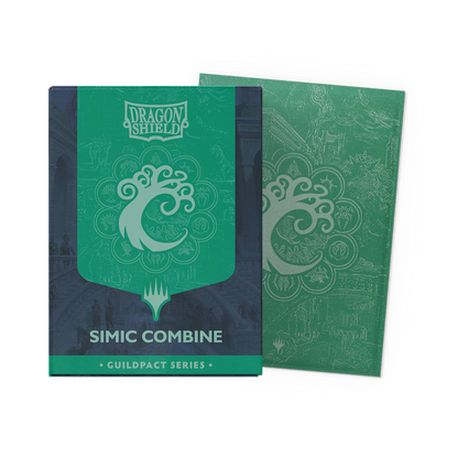 Dragon Shield: (100 Card Sleeves) Matte Dual Art - Simic Combine - Guildpact Series - Magic: The Gathering