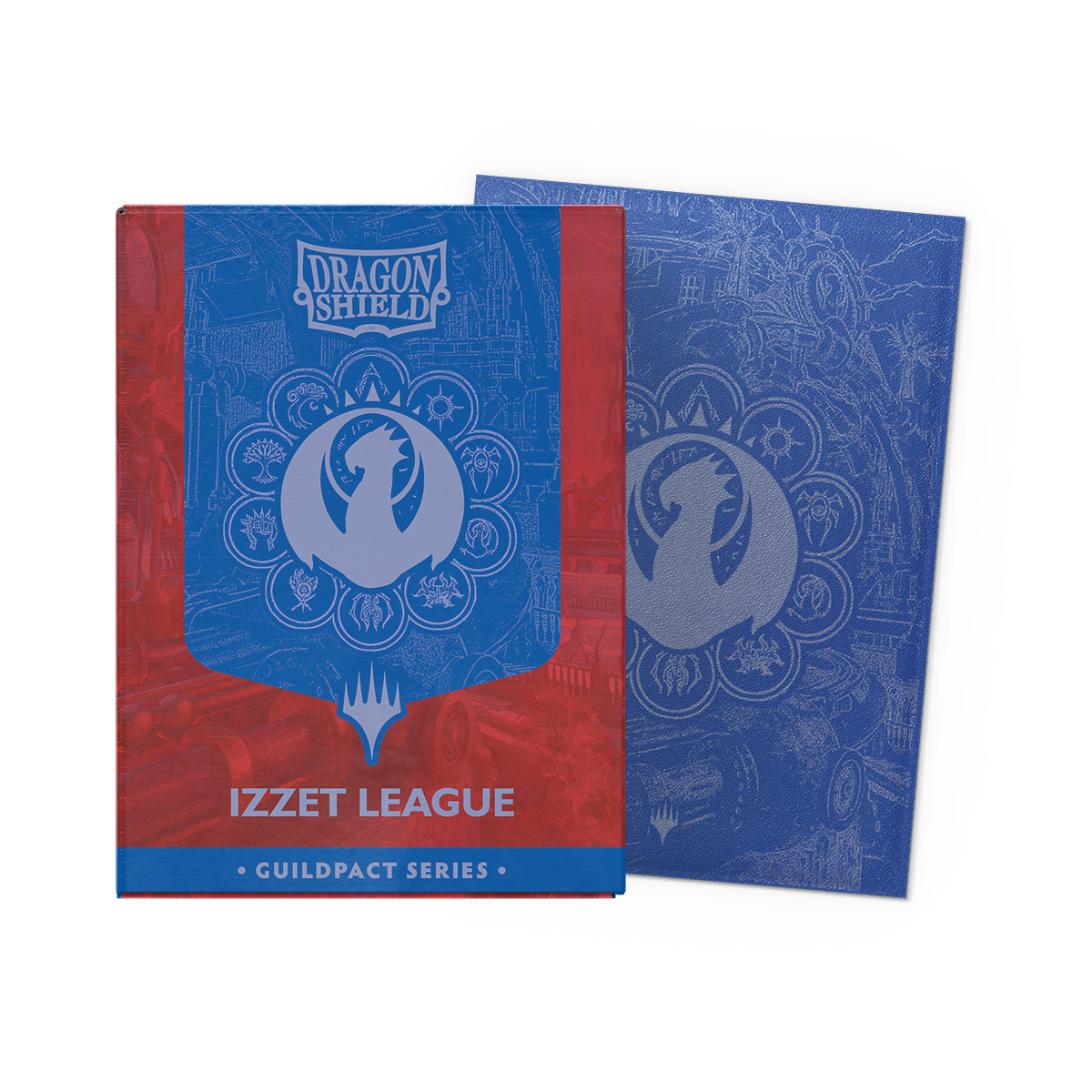 Dragon Shield: (100 Card Sleeves) Matte Dual Art - Izzet League - Guildpact Series - Magic: The Gathering
